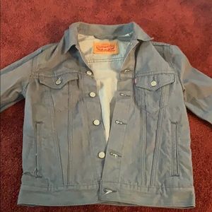 levi’s gray denim jacket size s